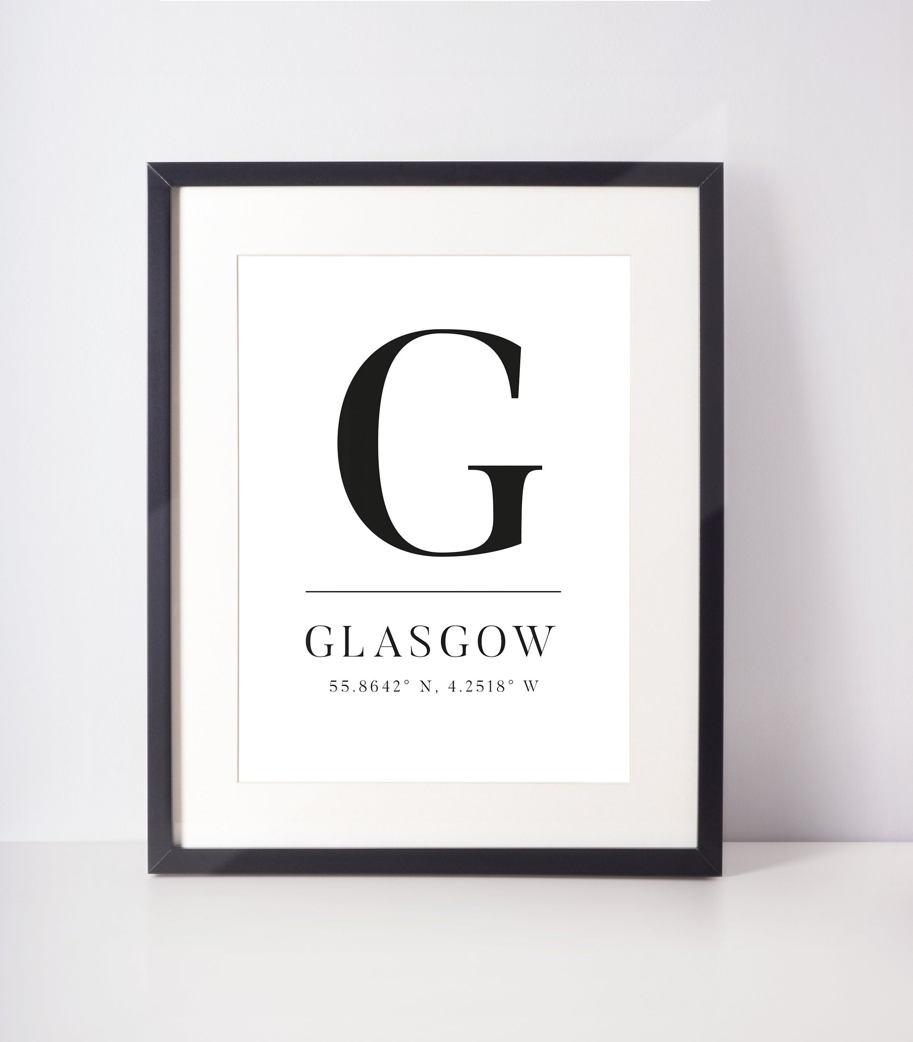 Glasgow Special Place Location Wall Art Unframed Print