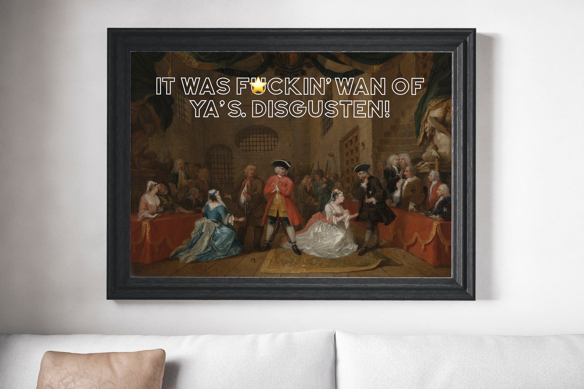 It Was F*cking Wan Of Ya's Scots Banter Scotland Slang Scottish Unframed Print